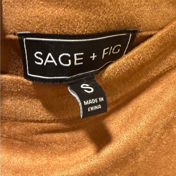 Sage + Fig Faux Suede Ruffled Women's Skirt Size Small NEW - Picture 3 of 3